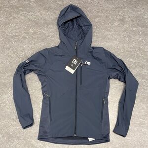 Last chance! Outdoor Research Menβs Deviator Hoodie Atlantic Small NWT